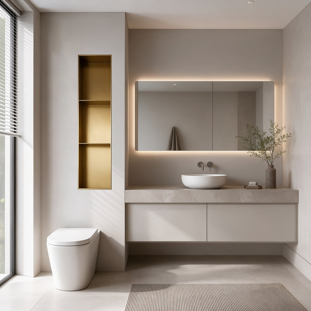 Modern Custom Stainless Steel Wall Niche