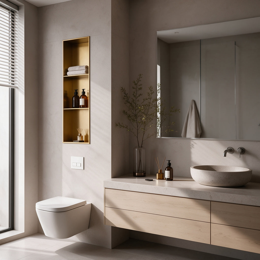 Modern Custom Stainless Steel Wall Niche