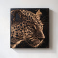 Custom Engraved Pet Portrait on Wood | Tiger